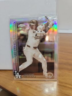 SEPIA Shohei Ohtani Topps Chrome Dodgers Refractor Card