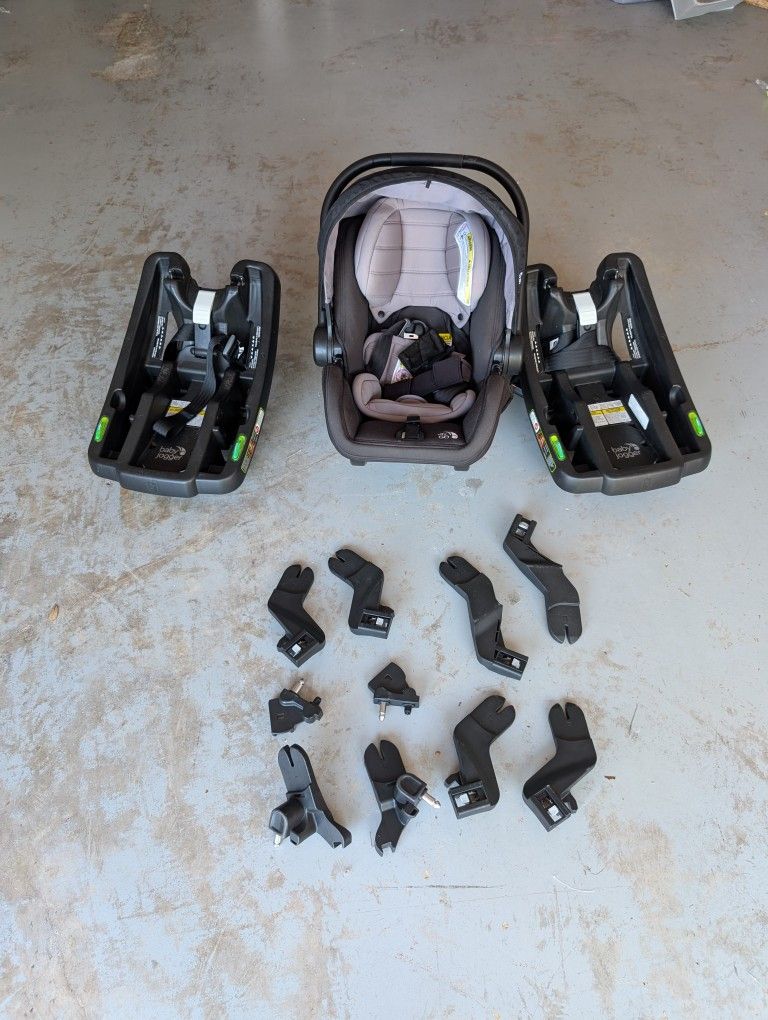 Baby Jogger City GO Car Seat With Two Bases And Adapters