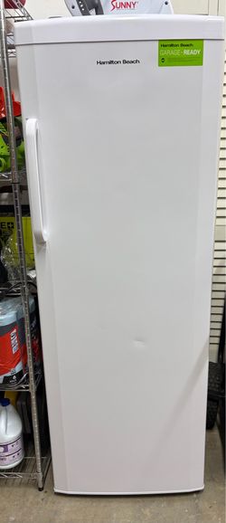 Hamilton Beach HBFRF1100, 11 cu ft, Upright Freezer, White