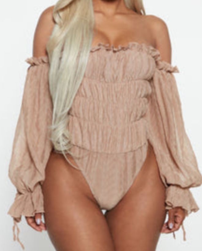 Fashion Nova SEEK ME OUT - OFF THE SHOULDER BODYSUIT