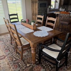 Pottery Barn Farmhouse  Table and Chairs 