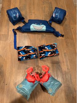 Swim Arm Floaties and Life Vest for Kids