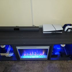Like New! Fireplace Tv Stand