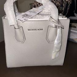 Michael Kors Mercer Grey Leather Tote Bag Purse Women’s