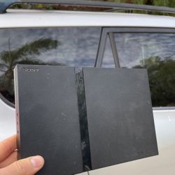 PS2 With Controllers And Games 