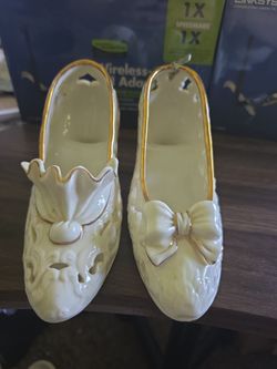 candle in a shoe.