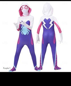 Spider Superhero Gwen Halloween Bodysuits Full Body Catsuit Sexy Costume Kid's 