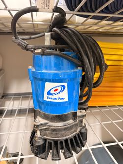 Tsurumi Submersible Water Pump + Discharge Hose & Float Switch