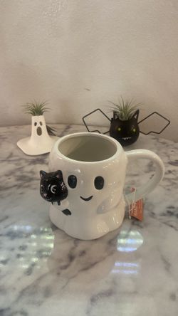 Ghost Kitty Cat Halloween Mug