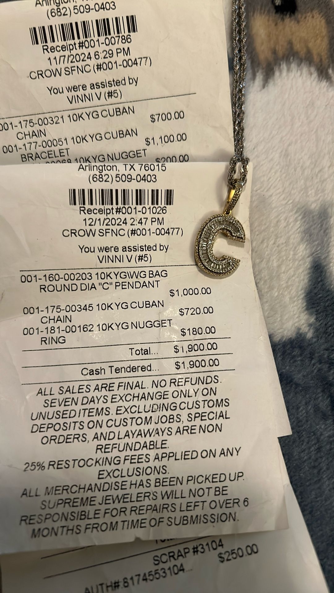 C Pendant Plus Cuban 1600