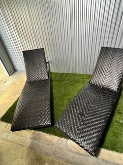 Sunvilla Woven Chaise Lounge Chairs (set of 2)- USED GOOD