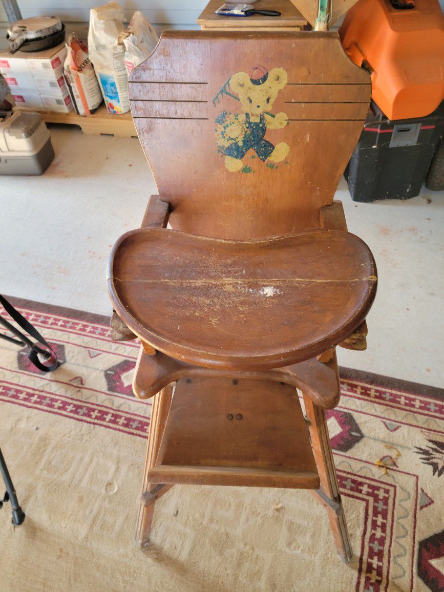 Old Antique High Chair