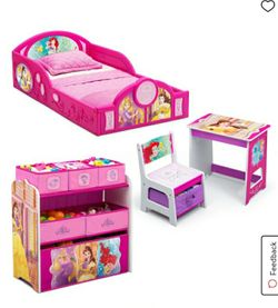 New in box 4 piece disney princess mattress not included