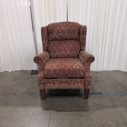 Lane Furniture Burgundy Damask Wingback Recliner