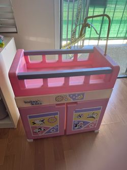Vintage baby doll crib