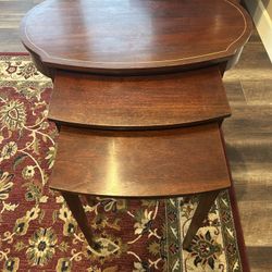 Mersman antique nesting tables