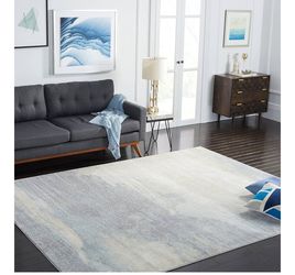 SAFAVIEH Jasper Collection Area Rug - 5' Square, Grey & Gold, Modern Abstract Design, Non-Shedding & Easy Care, Ideal for High Traffic Areas in Living