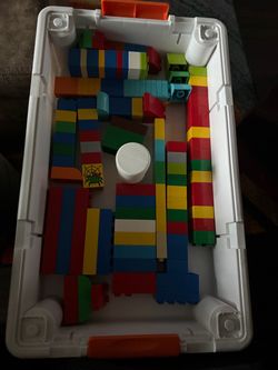 Lego duplo Blocks Set with Storage Case and 1 chair