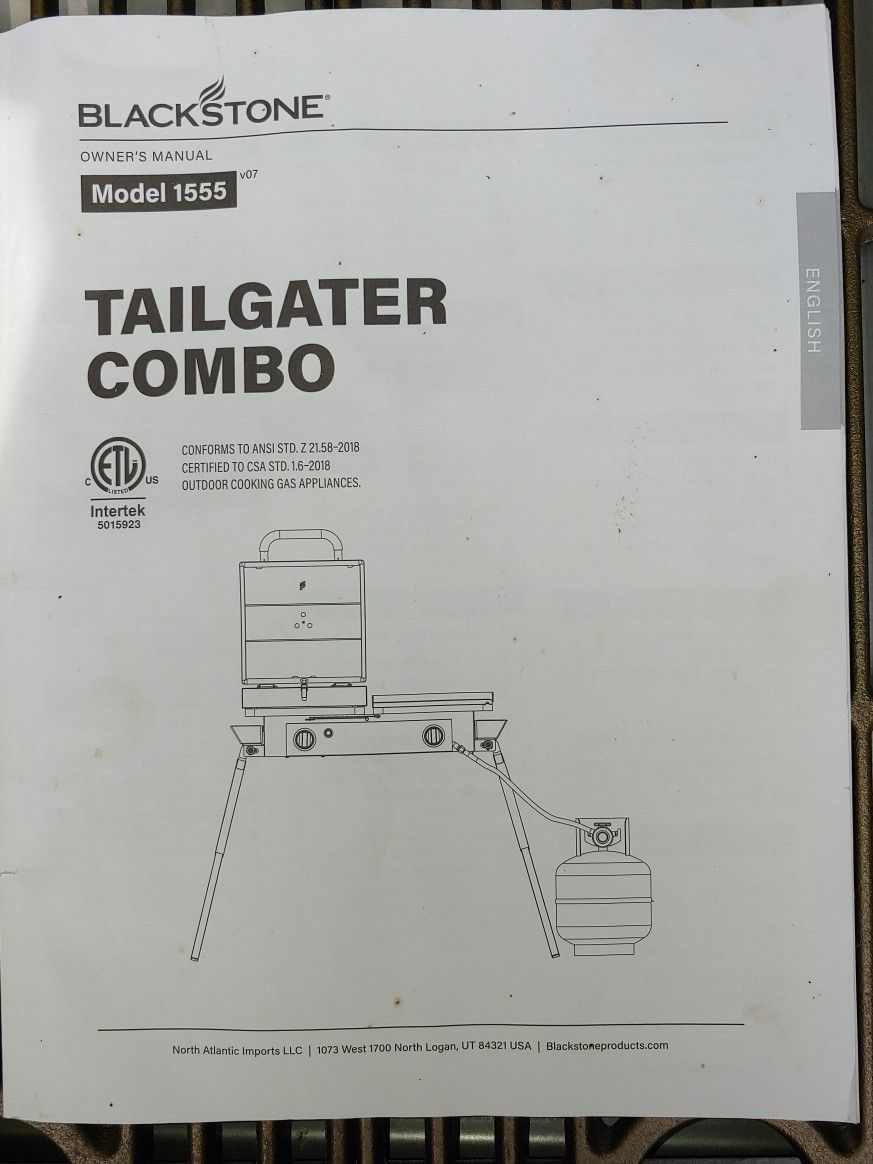 Blackstone Tailgater Bbg & griddle