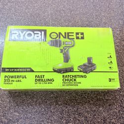 18V Ryobi PCL206K2 Drill Kit 