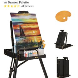 Portable Folding French Style Easel Tripod Stand w/ Drawer, Palette