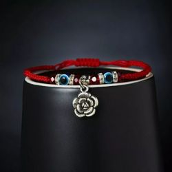 NEW Flower Devil's Eye Animals Blue Beads Bracelet