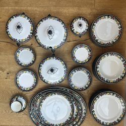 54 piece Adderley’s Pomona numbered English Best Bone China Set circa 1922 Antique