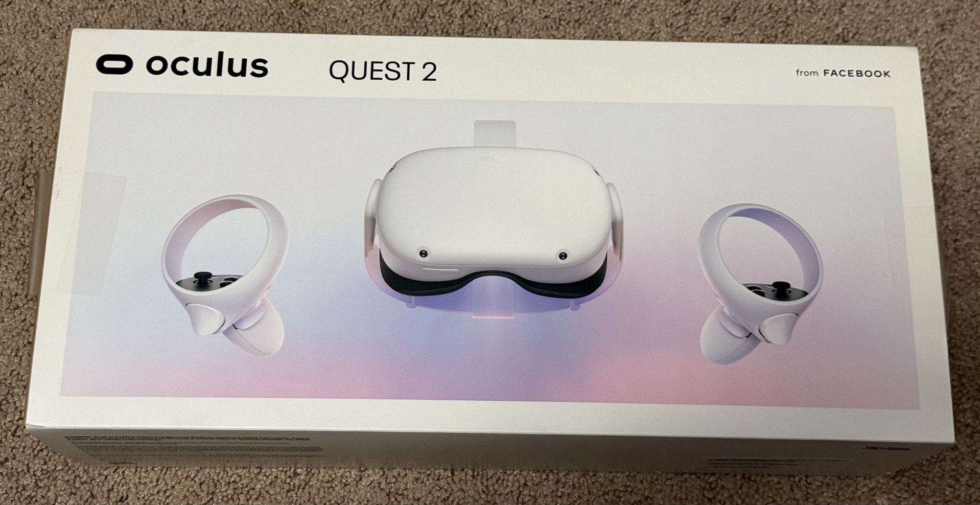 256GB Oculus Meta Quest 2 + 2 Controllers + OEM carrying case + VR Cover Kit + KIWI Elite Strap