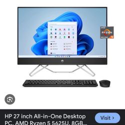 HP 27” All In One Computer Like New 