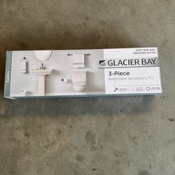 GLACIER BAY. 3-Piece Bathroom Accessory Kit