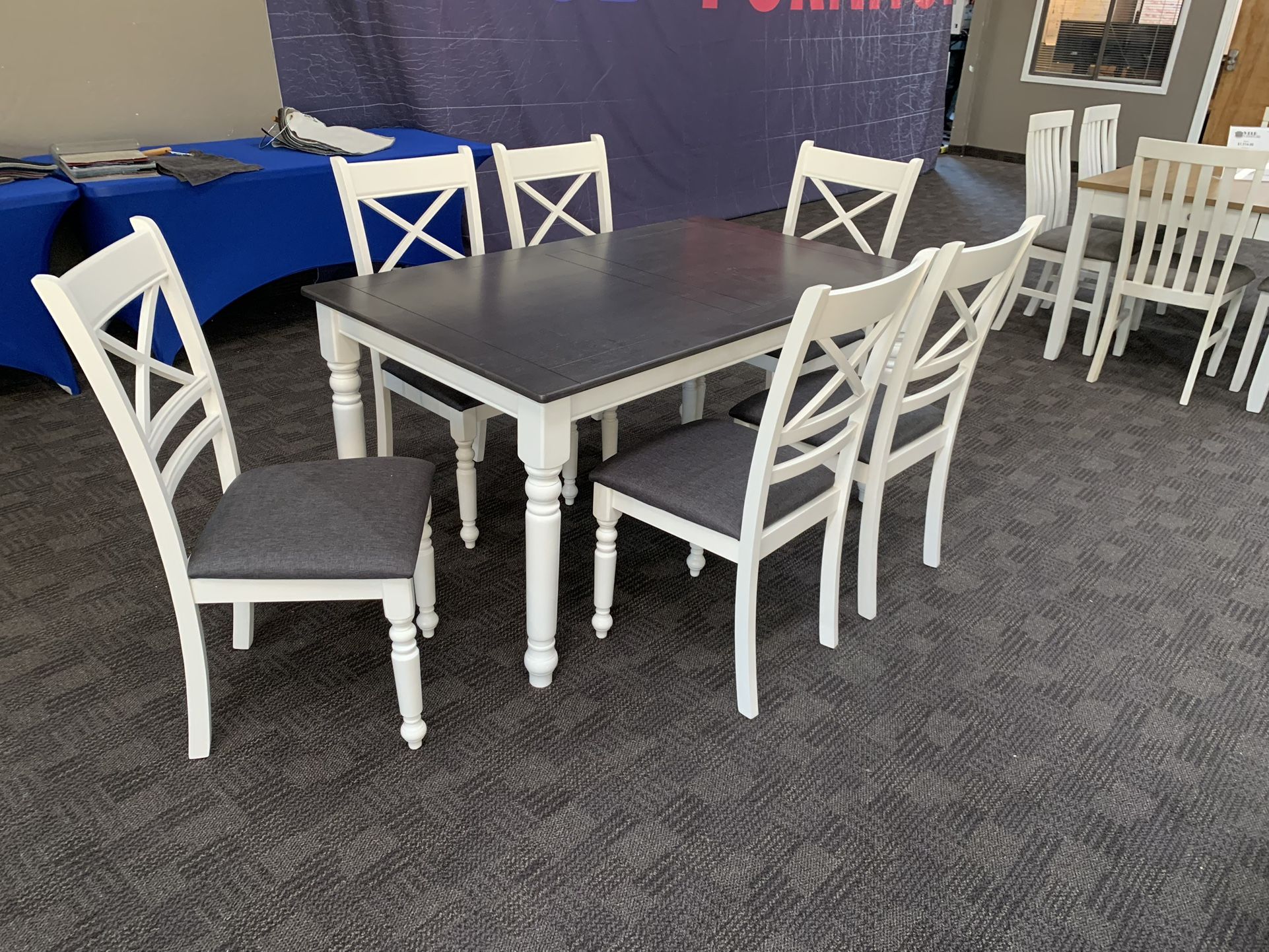 White Dining Kitchen Table Set