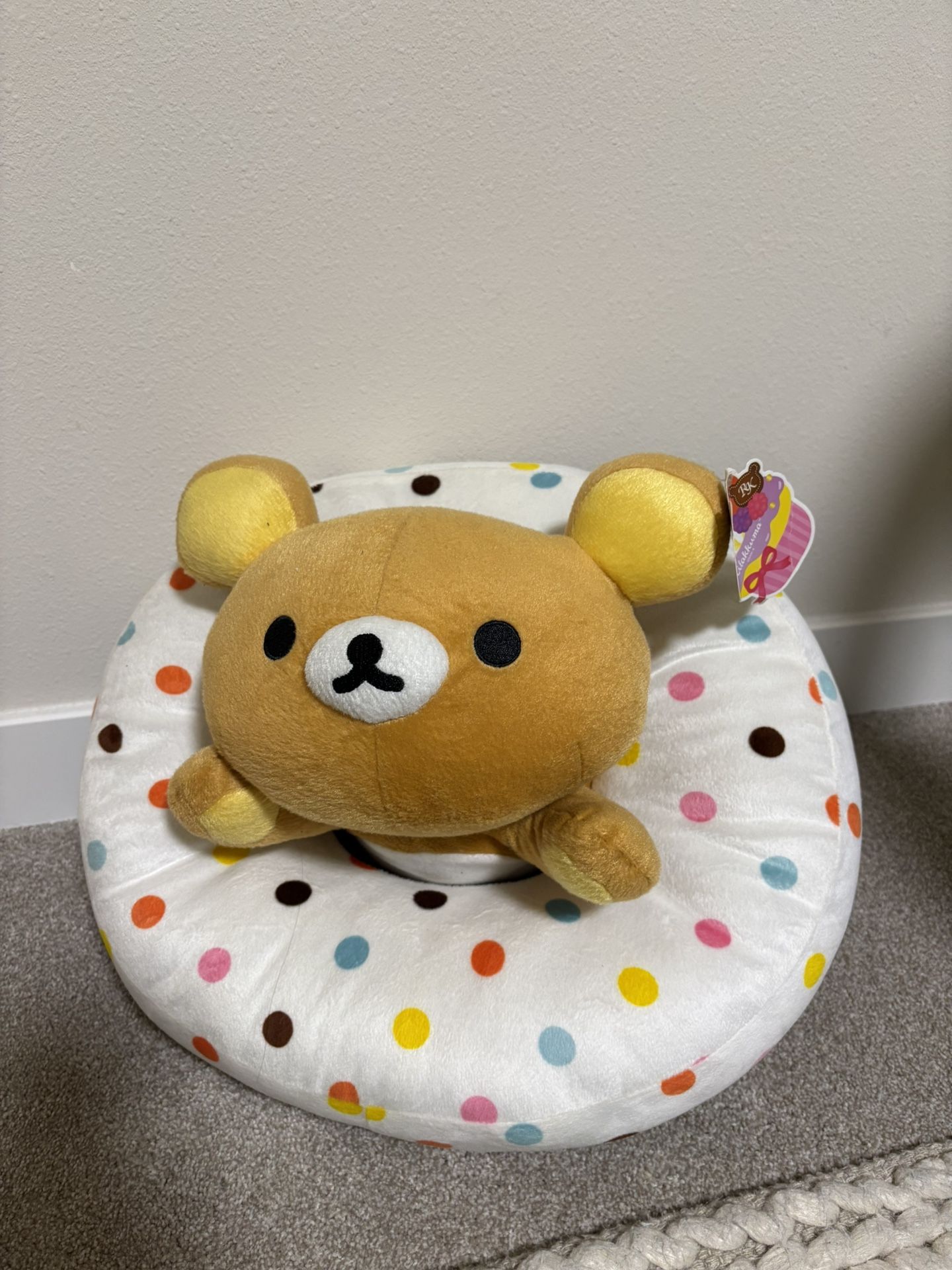 Rilakkuma Donut Stuffed Anima With Tag