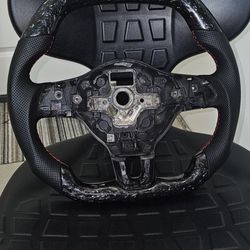 MK6 GTI Custom Forged Carbon Steering Wheel