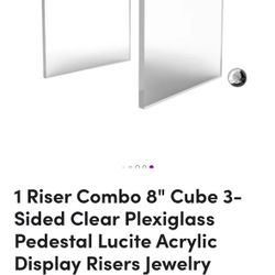 6 Plexiglass Risers 
