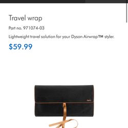 Dyson Airwrap Travel wrap