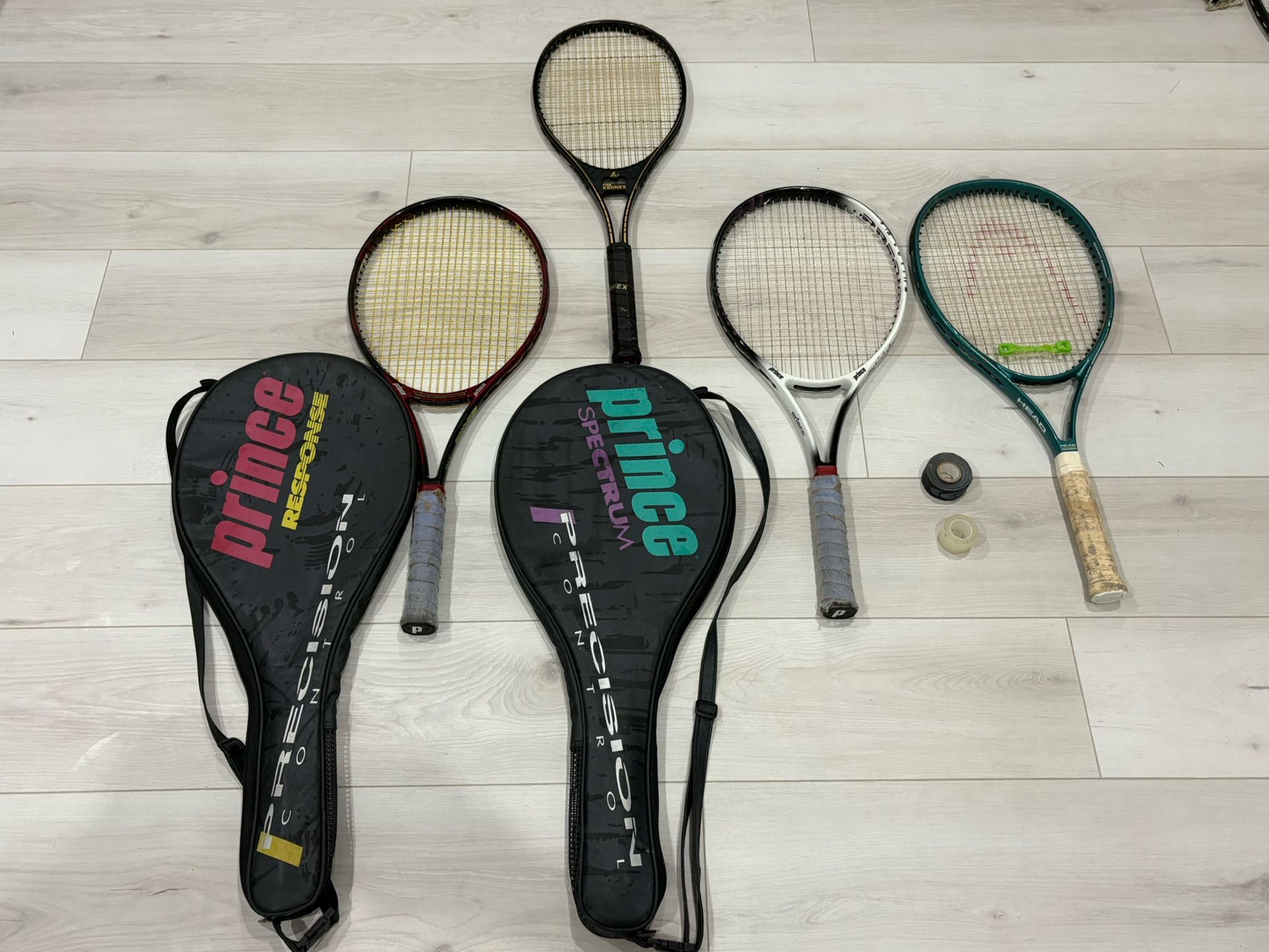 $50 OBO Set of Tennis Rackets (or individual sale, Overgrip Tape included)