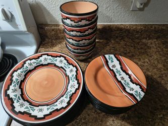 Vintage Southwest Dish Set by Tabletops Unlimited - 24 Pieces