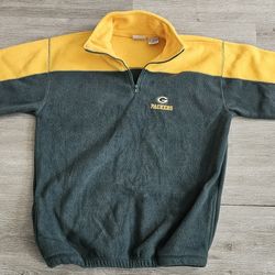 Greenbay Packers Official NFL Men's Lrg Fleece Pullover 