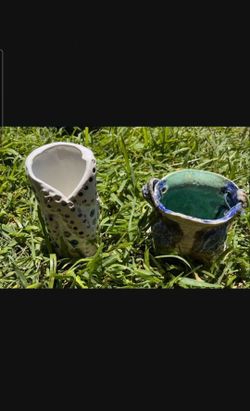 Original Art Work By Fred Vansuchtelen Pottery $100 Each