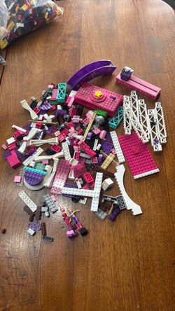 Barbie mega blox pieces, figures