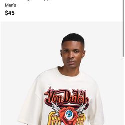 Men’s Von Dutch Cropped T-Shirt