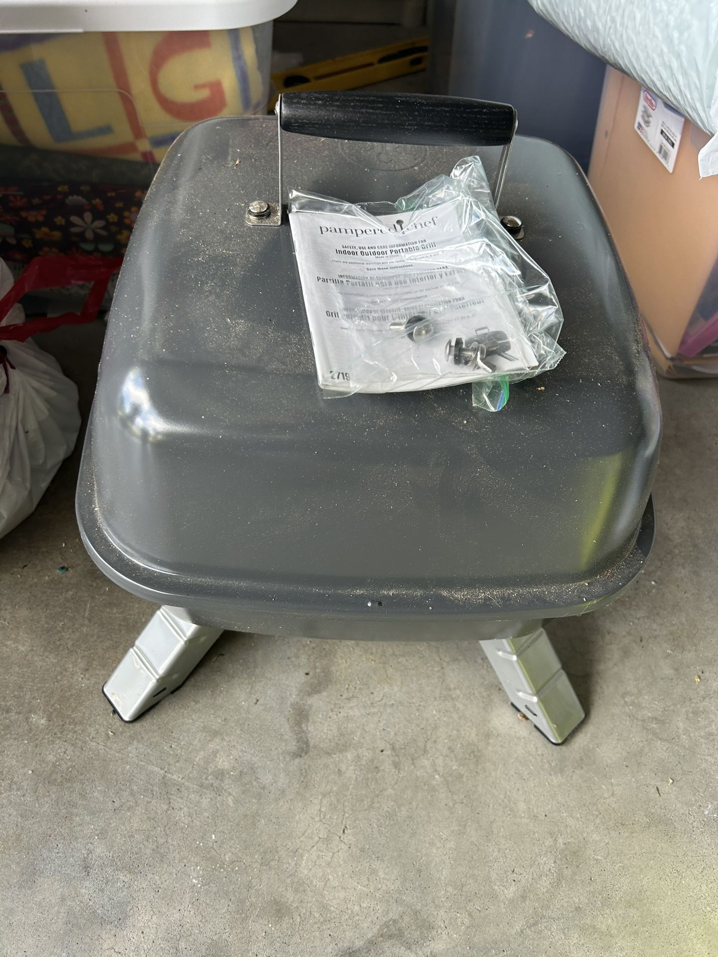 Brand New Pampered Chef Indoor Outdoor Grill