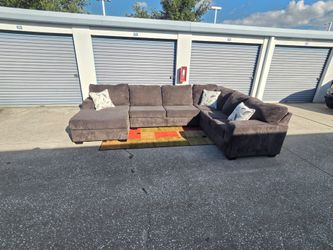 Dark gray ashleys sectional