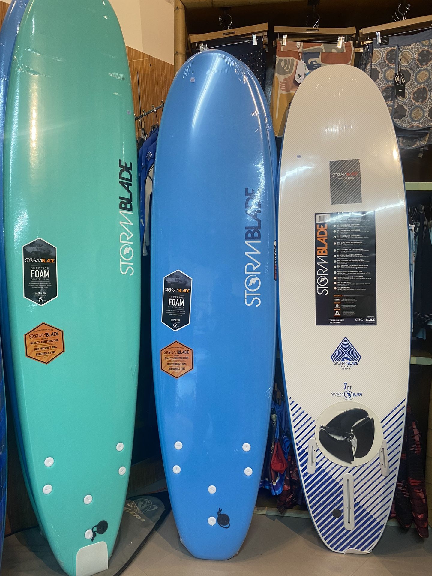 6, 7 & 8 Foot Soft Top Foam Surfboards At Catch A Wave Surf Shop