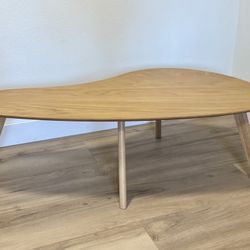 Mid-century Oak Wood Coffee Table 