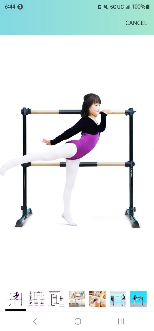 Portable Ballet Barre, 4ft Freestanding