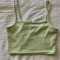 Green Cropped Cami