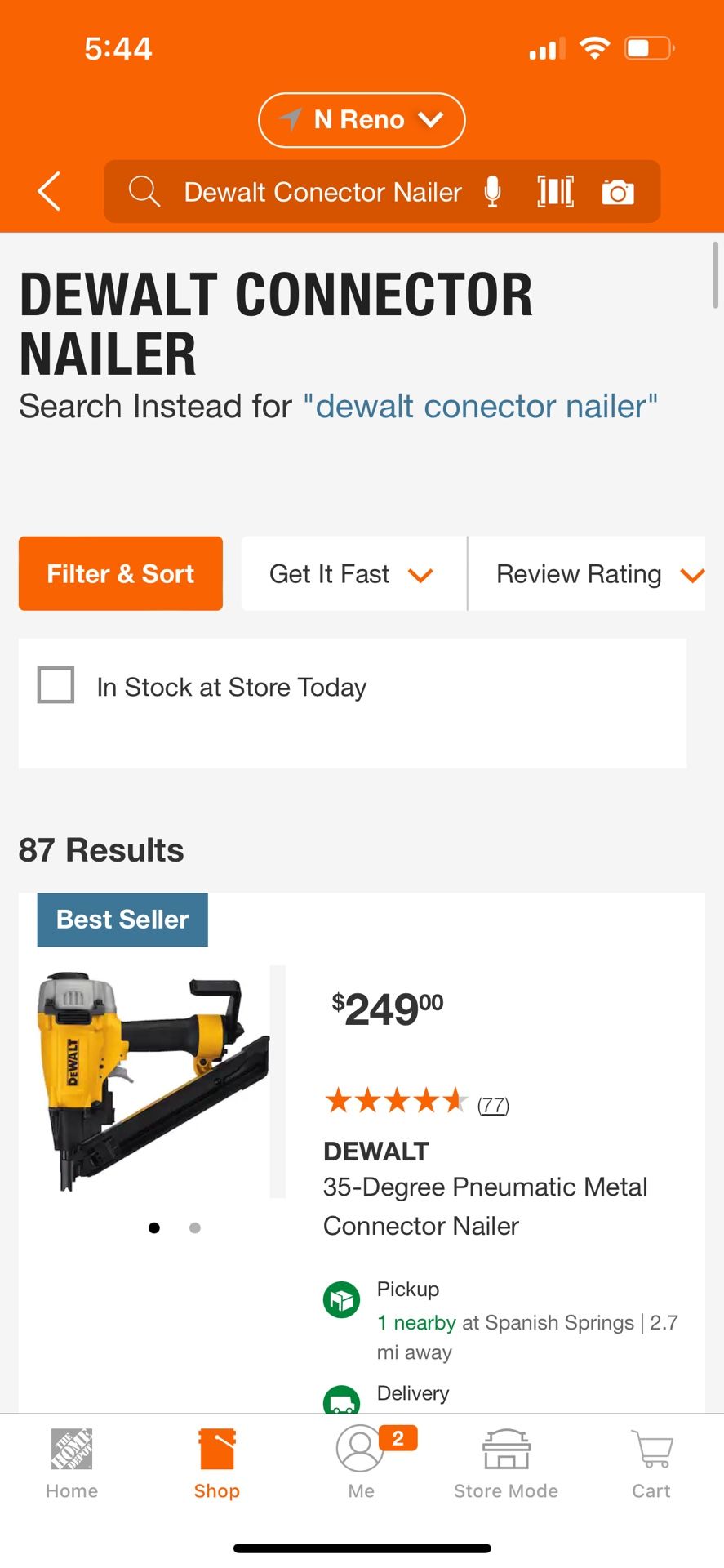Dewalt Metal Connector (ticos Nailer)