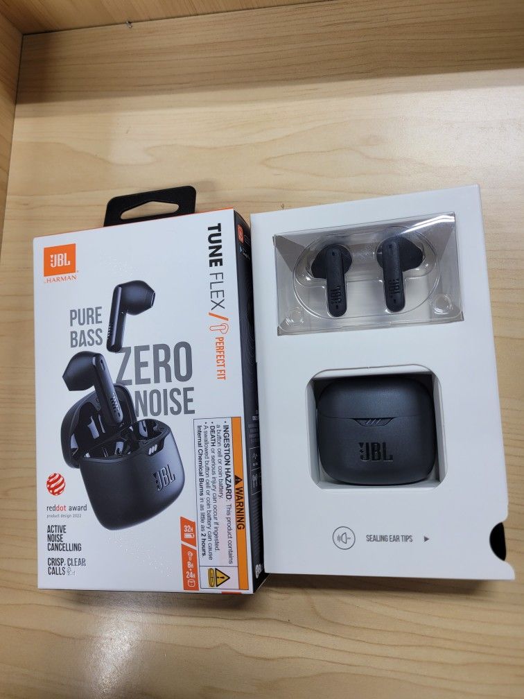 JBL TUNE FLEX. Active Noise Cancelling. New In Box. 100% AUTHENTIC.