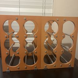Wine Bottle Racks – Pair (Hold 6 Bottles Each) – $15